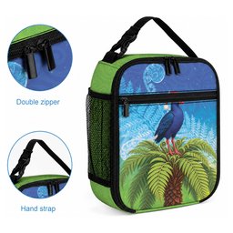 New Zealand Christmas Lunch Bag Pukeko With Ponga Tree Silver Fern