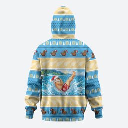 New Zealand Christmas Zip Hoodie Have A Kiwi Manu-Mas
