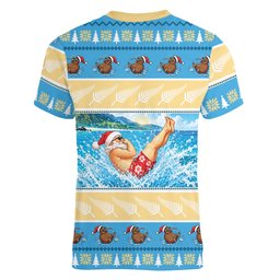 New Zealand Christmas Women V-Neck T-Shirt Have A Kiwi Manu-Mas