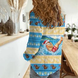 New Zealand Christmas Women Casual Shirt Have A Kiwi Manu-Mas