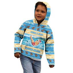 New Zealand Christmas Kid Hoodie Have A Kiwi Manu-Mas