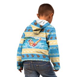 New Zealand Christmas Kid Hoodie Have A Kiwi Manu-Mas