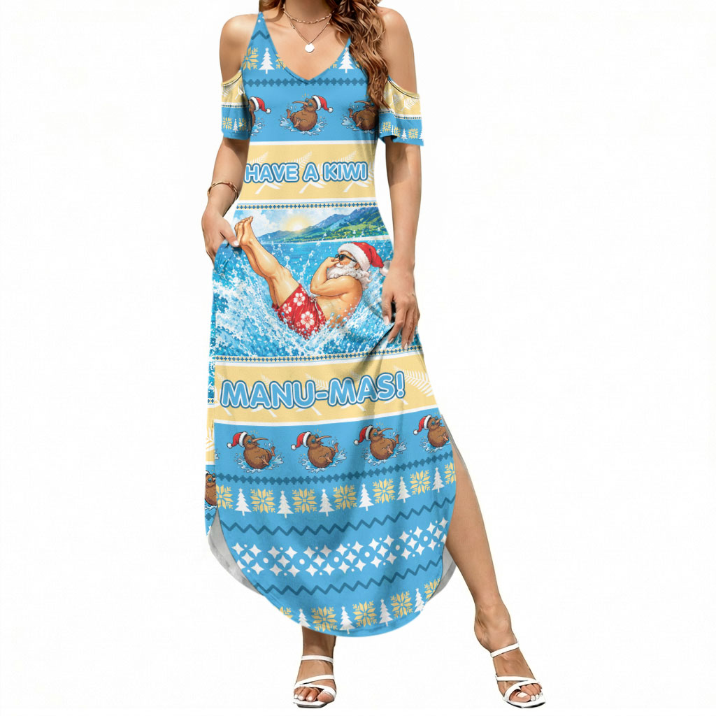 New Zealand Christmas Summer Maxi Dress Have A Kiwi Manu-Mas