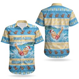 New Zealand Christmas Couples Matching Off The Shoulder Long Sleeve Dress and Hawaiian Shirt Have A Kiwi Manu-Mas