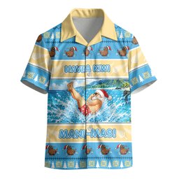 New Zealand Christmas Kid Hawaiian Shirt Have A Kiwi Manu-Mas