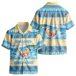 New Zealand Christmas Kid Hawaiian Shirt Have A Kiwi Manu-Mas