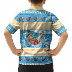New Zealand Christmas Kid Hawaiian Shirt Have A Kiwi Manu-Mas