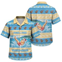 New Zealand Christmas Family Matching Off Shoulder Maxi Dress and Hawaiian Shirt Have A Kiwi Manu-Mas