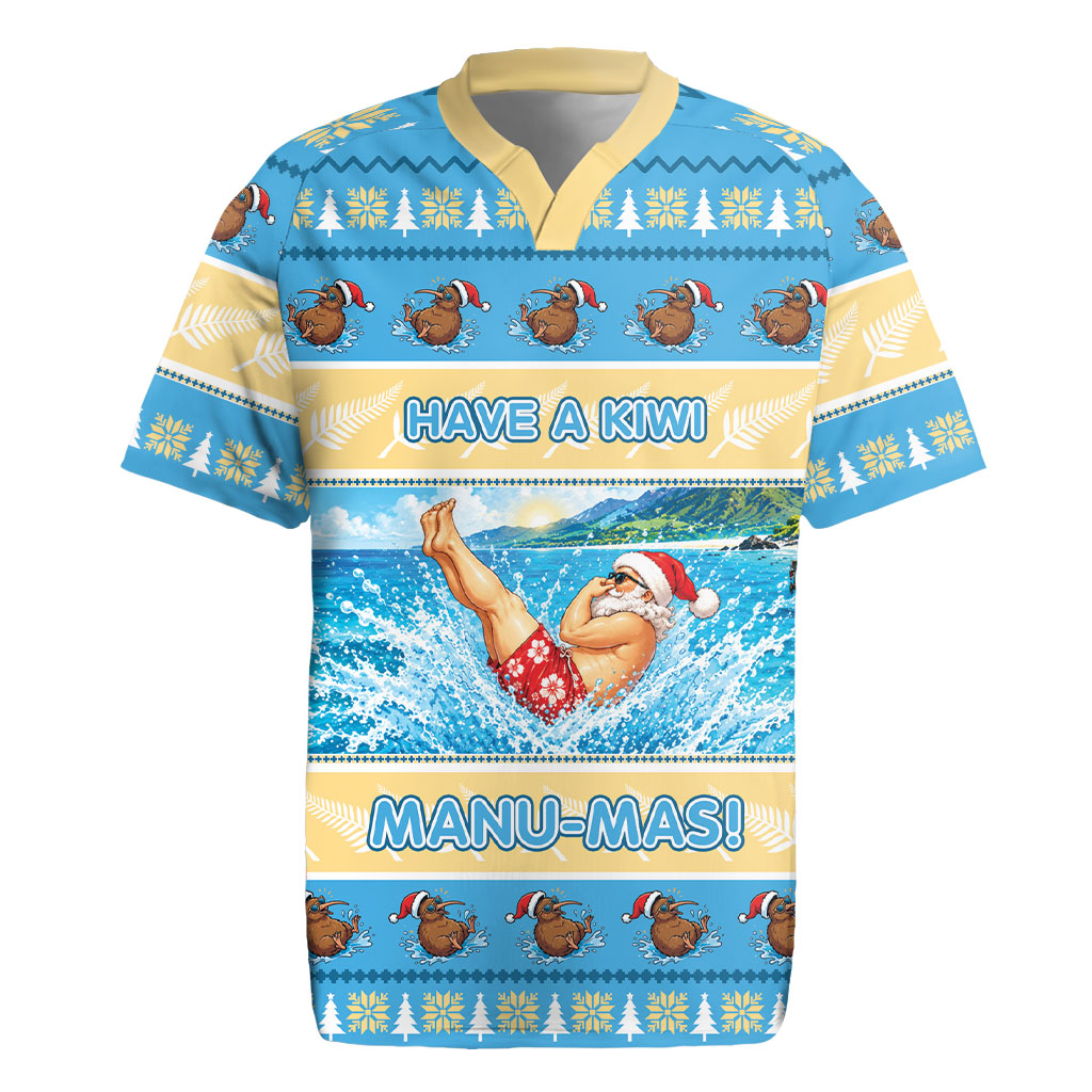 New Zealand Christmas Rugby Jersey Have A Kiwi Manu-Mas