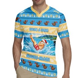 New Zealand Christmas Rugby Jersey Have A Kiwi Manu-Mas