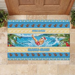 New Zealand Christmas Rubber Doormat Have A Kiwi Manu-Mas