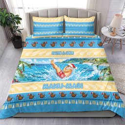 New Zealand Christmas Bedding Set Have A Kiwi Manu-Mas