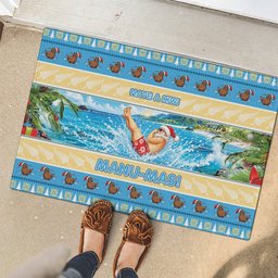 New Zealand Christmas Rubber Doormat Have A Kiwi Manu-Mas