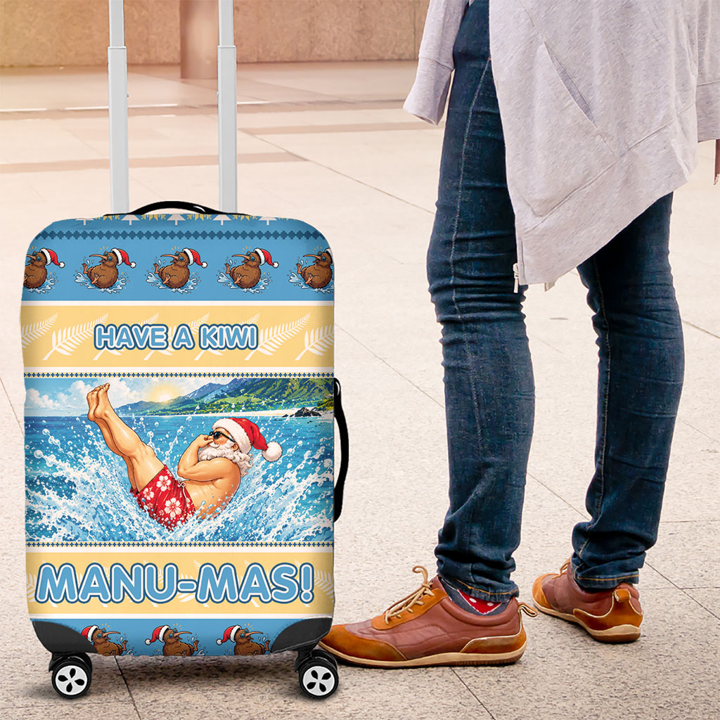 New Zealand Christmas Luggage Cover Have A Kiwi Manu-Mas