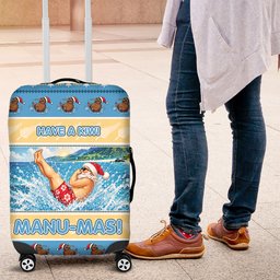 New Zealand Christmas Luggage Cover Have A Kiwi Manu-Mas