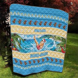 New Zealand Christmas Quilt Have A Kiwi Manu-Mas