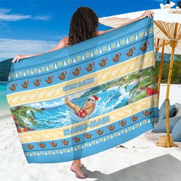 New Zealand Christmas Sarong Have A Kiwi Manu-Mas