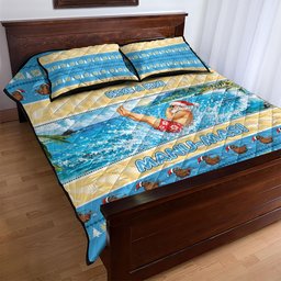 New Zealand Christmas Quilt Bed Set Have A Kiwi Manu-Mas