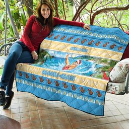 New Zealand Christmas Quilt Have A Kiwi Manu-Mas