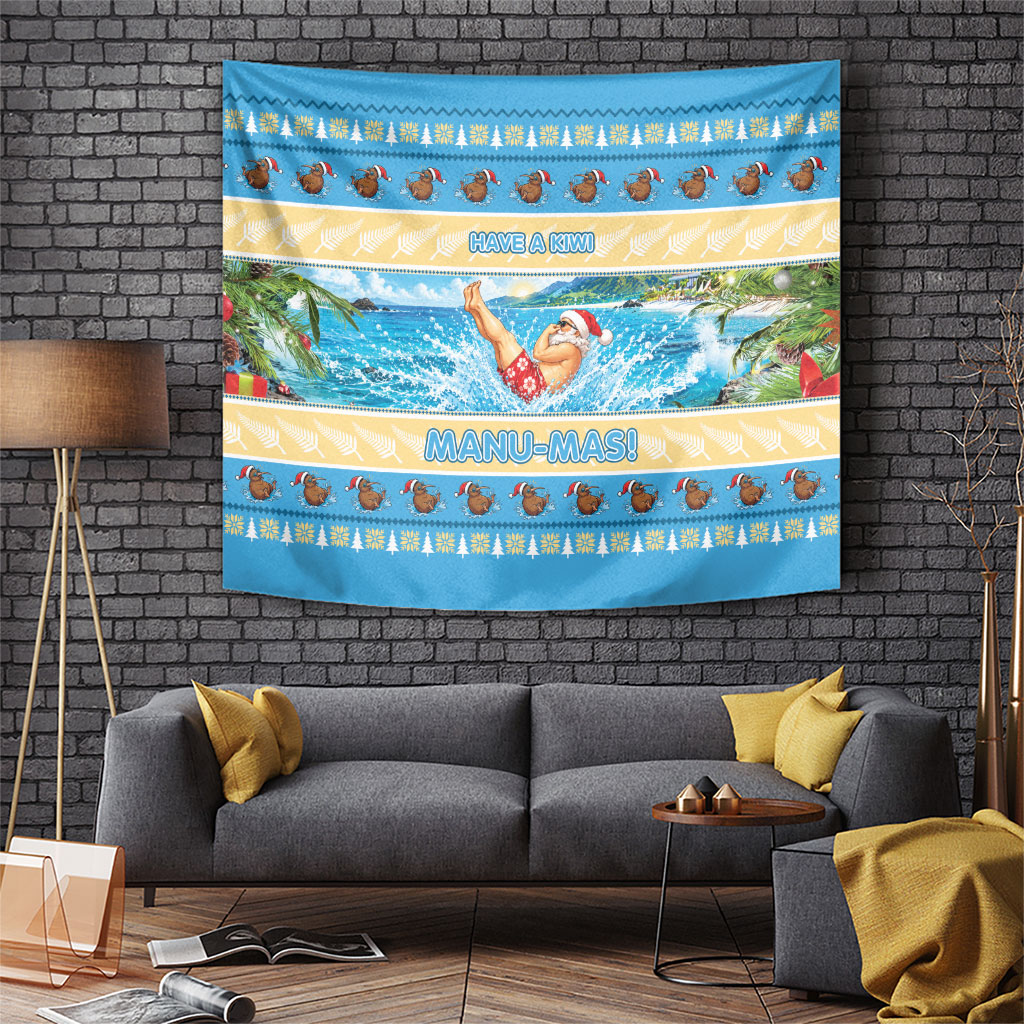 New Zealand Christmas Tapestry Have A Kiwi Manu-Mas