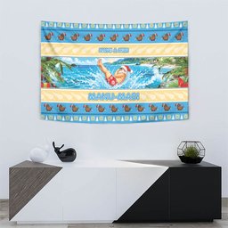 New Zealand Christmas Tapestry Have A Kiwi Manu-Mas
