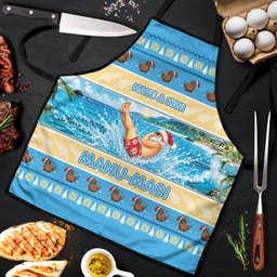 New Zealand Christmas Apron Have A Kiwi Manu-Mas