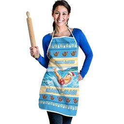 New Zealand Christmas Apron Have A Kiwi Manu-Mas