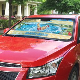 New Zealand Christmas Auto Sun Shade Have A Kiwi Manu-Mas