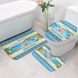 New Zealand Christmas Bathroom Set Have A Kiwi Manu-Mas