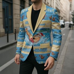 New Zealand Christmas Blazer Have A Kiwi Manu-Mas