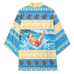 New Zealand Christmas Kimono Have A Kiwi Manu-Mas