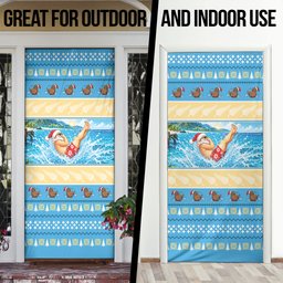 New Zealand Christmas Door Cover Have A Kiwi Manu-Mas
