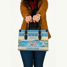 New Zealand Christmas Leather Bag Have A Kiwi Manu-Mas