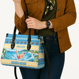 New Zealand Christmas Leather Bag Have A Kiwi Manu-Mas
