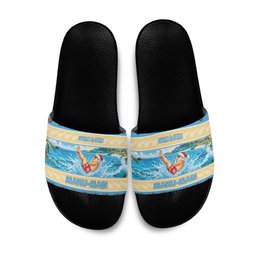 New Zealand Christmas Slide Sandals Have A Kiwi Manu-Mas
