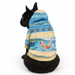 New Zealand Christmas Pet Hoodie Have A Kiwi Manu-Mas