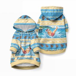 New Zealand Christmas Pet Hoodie Have A Kiwi Manu-Mas