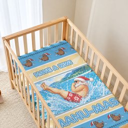 New Zealand Christmas Baby Bed Cover Have A Kiwi Manu-Mas