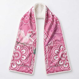 Australia Breast Cancer Awareness Pocket Scarf Pink Cockatoo Ribbon Aboriginal Art