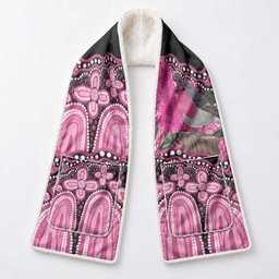 Australia Indigenous Pocket Scarf Breast Cancer Pink Robin Bottlebrush Aboriginal Art