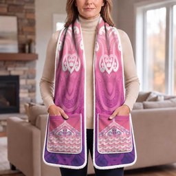 New Zealand Matariki Pocket Scarf Maori Marae Purple Galaxy