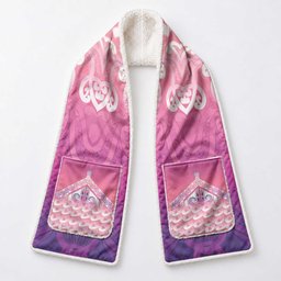 New Zealand Matariki Pocket Scarf Maori Marae Purple Galaxy