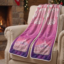 New Zealand Matariki Pocket Scarf Maori Marae Purple Galaxy