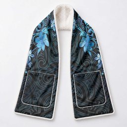 Matariki New Zealand Pocket Scarf Maori Pattern Blue Galaxy