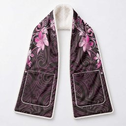Matariki New Zealand Pocket Scarf Maori Pattern Pink Galaxy