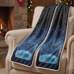 New Zealand Matariki Pocket Scarf Pleiades Star Cluster Blue Galaxy