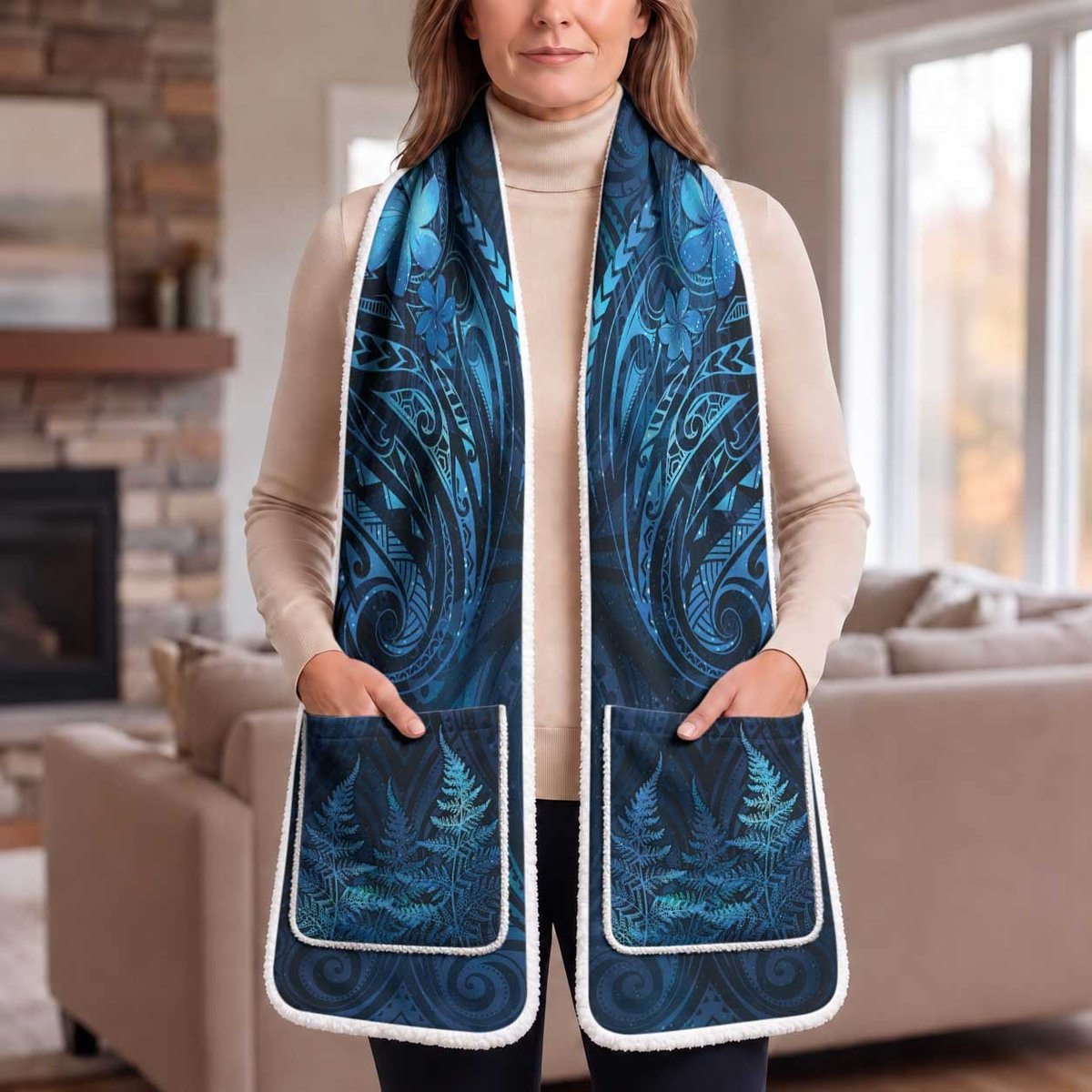 New Zealand Matariki Pocket Scarf Maori New Year