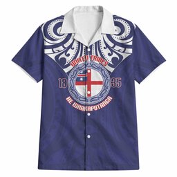 New Zealand United Tribes Te Kara Hawaiian Shirt He Whakaputanga Maori Pattern