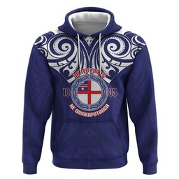 New Zealand United Tribes Te Kara Zip Hoodie He Whakaputanga Maori Pattern