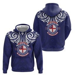 New Zealand United Tribes Te Kara Hoodie He Whakaputanga Maori Pattern
